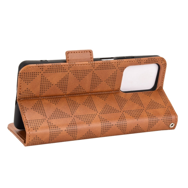 For Xiaomi 11T / 11T Pro Symmetrical Triangle Leather Phone Case