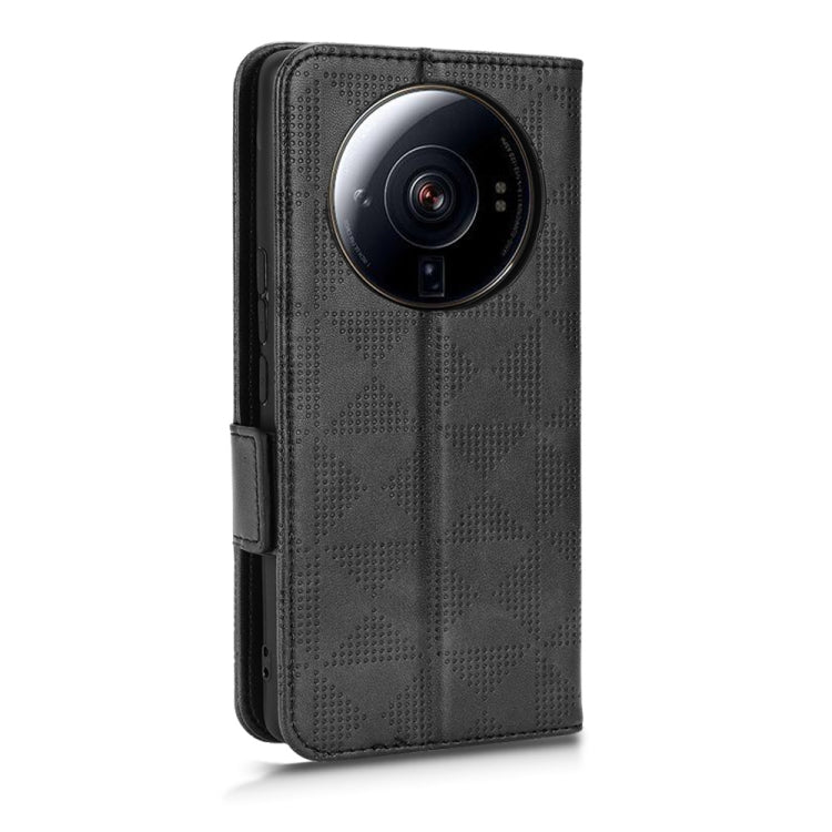 For Xiaomi 12S Ultra Symmetrical Triangle Leather Phone Case