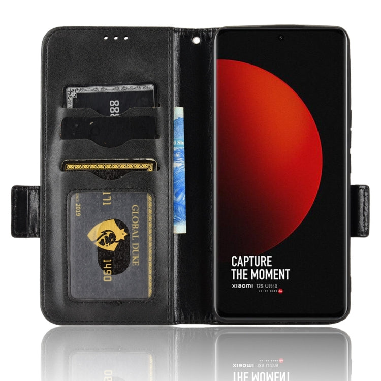 For Xiaomi 12S Ultra Symmetrical Triangle Leather Phone Case