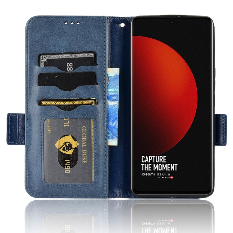 For Xiaomi 12S Ultra Symmetrical Triangle Leather Phone Case