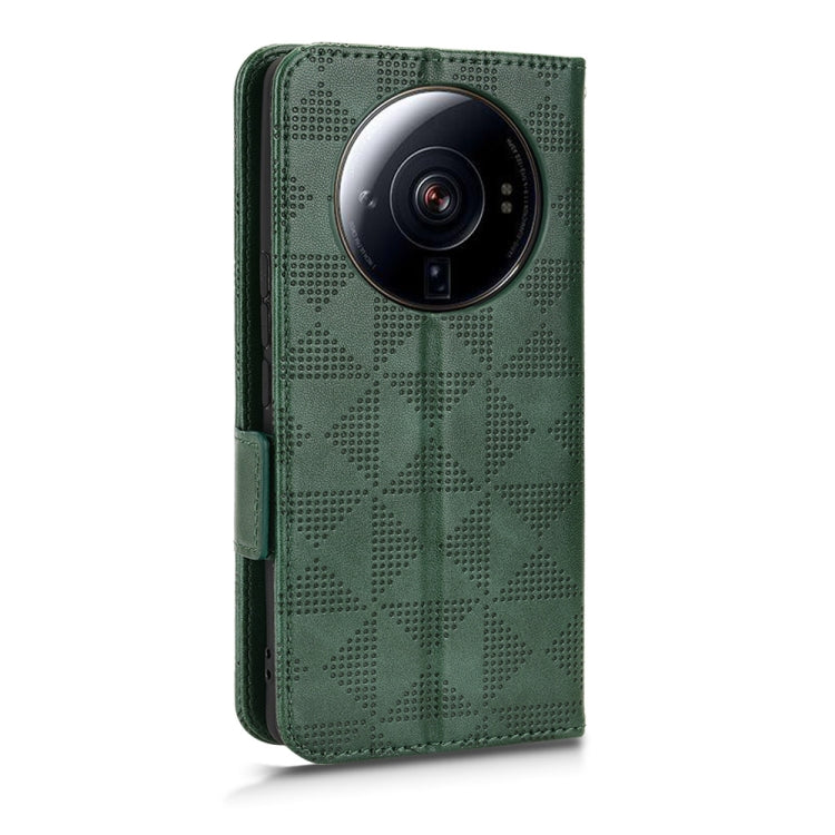 For Xiaomi 12S Ultra Symmetrical Triangle Leather Phone Case