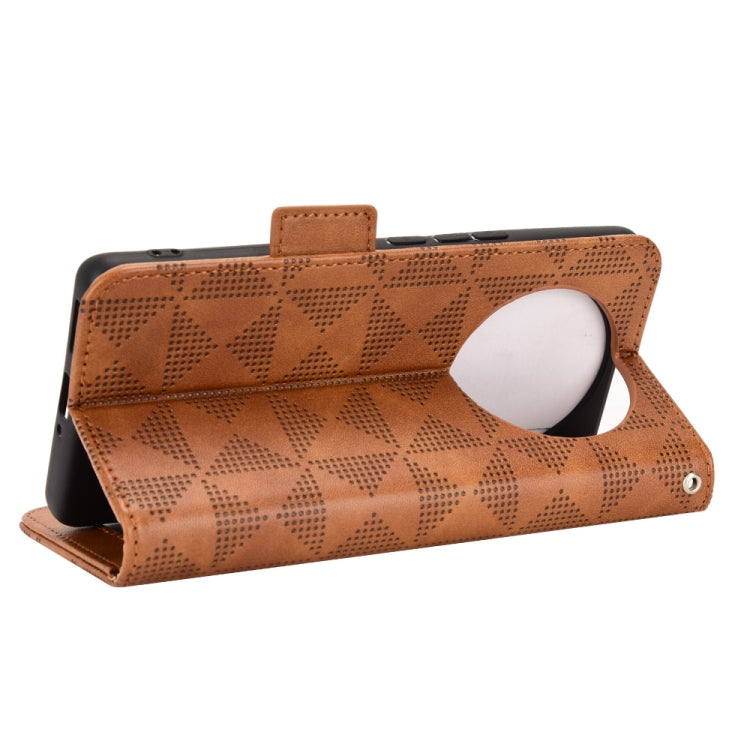 For Xiaomi 12S Ultra Symmetrical Triangle Leather Phone Case