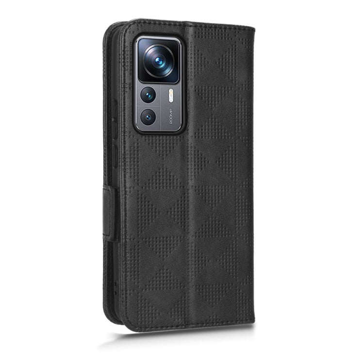 For Xiaomi 12T Pro Symmetrical Triangle Leather Phone Case