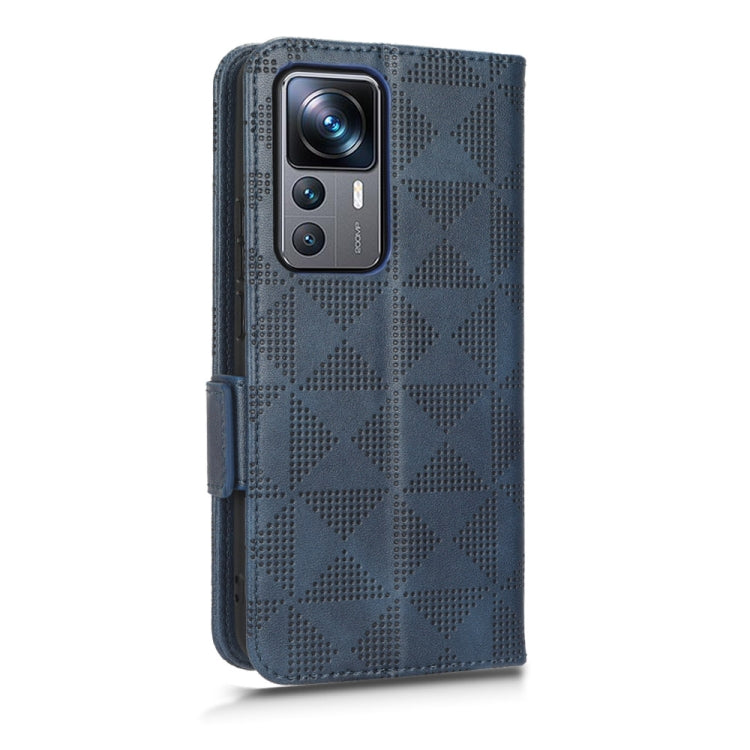 For Xiaomi 12T Pro Symmetrical Triangle Leather Phone Case