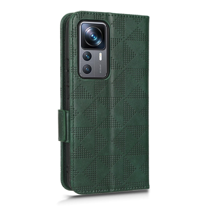For Xiaomi 12T Pro Symmetrical Triangle Leather Phone Case