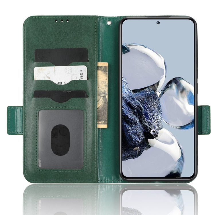 For Xiaomi 12T Pro Symmetrical Triangle Leather Phone Case