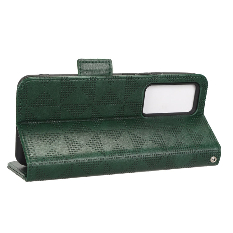 For Xiaomi 12T Pro Symmetrical Triangle Leather Phone Case