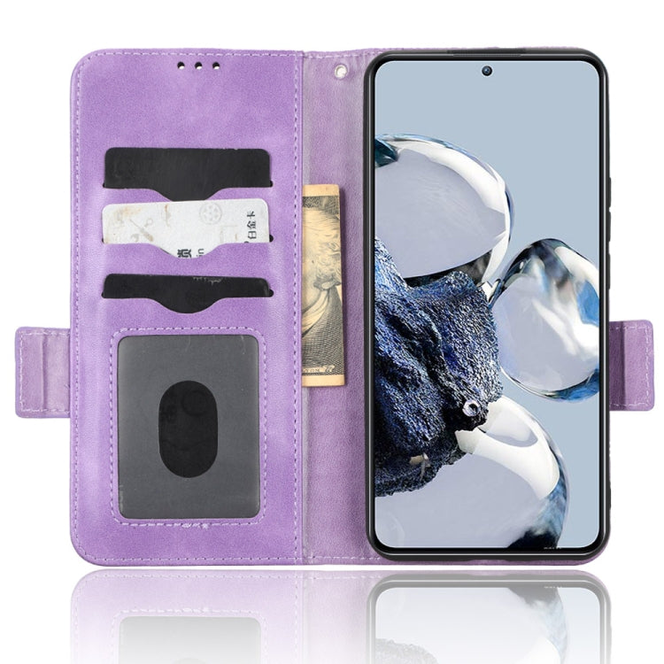 For Xiaomi 12T Pro Symmetrical Triangle Leather Phone Case