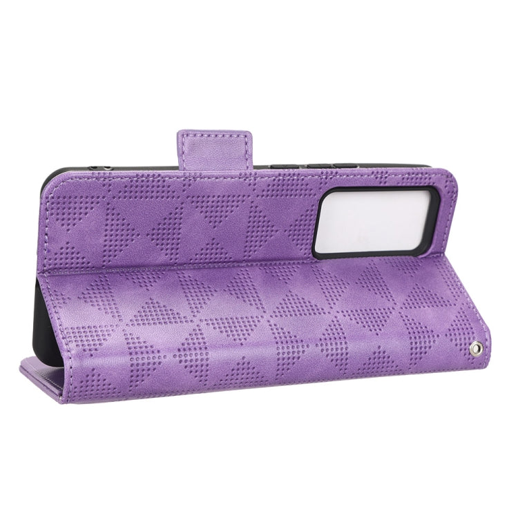 For Xiaomi 12T Pro Symmetrical Triangle Leather Phone Case