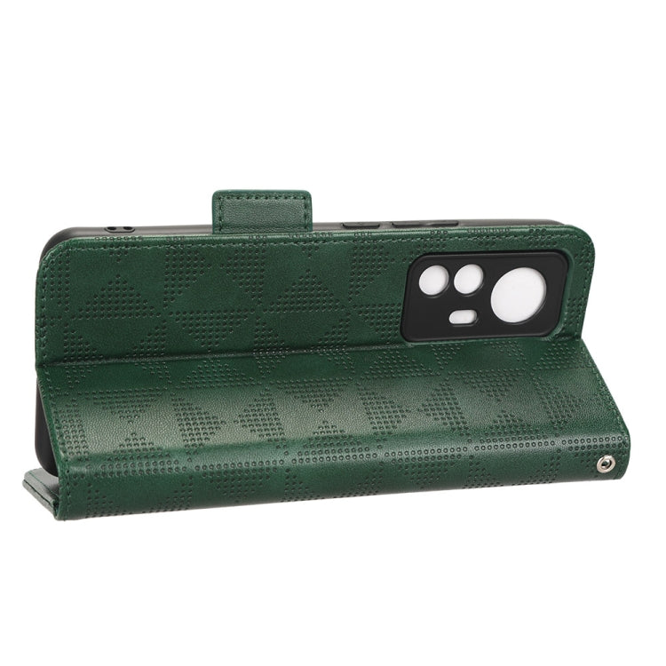 For Xiaomi 12T Symmetrical Triangle Leather Phone Case