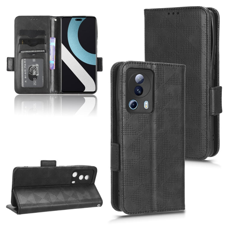 For Xiaomi 13 Lite / Civi 2 / 12 Lite NE Symmetrical Triangle Leather Phone Case