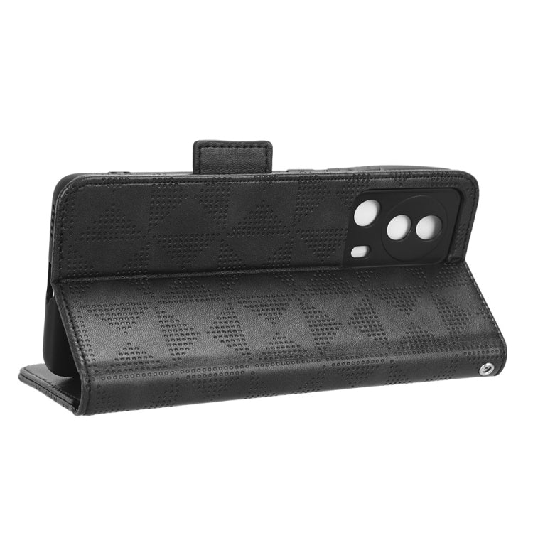 For Xiaomi 13 Lite / Civi 2 / 12 Lite NE Symmetrical Triangle Leather Phone Case