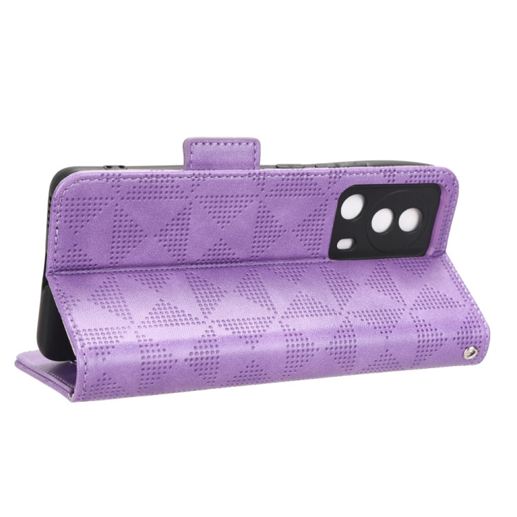 For Xiaomi 13 Lite / Civi 2 / 12 Lite NE Symmetrical Triangle Leather Phone Case