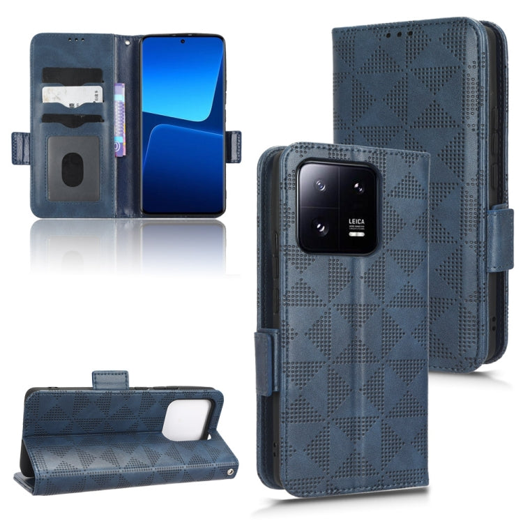 For Xiaomi 13 Pro Symmetrical Triangle Leather Phone Case