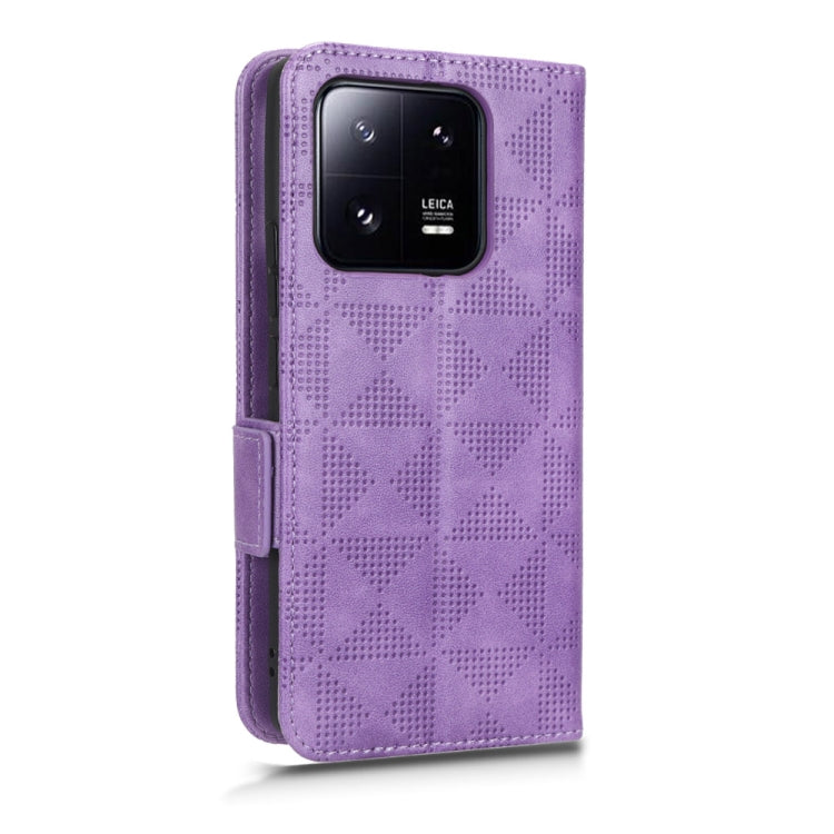 For Xiaomi 13 Symmetrical Triangle Leather Phone Case