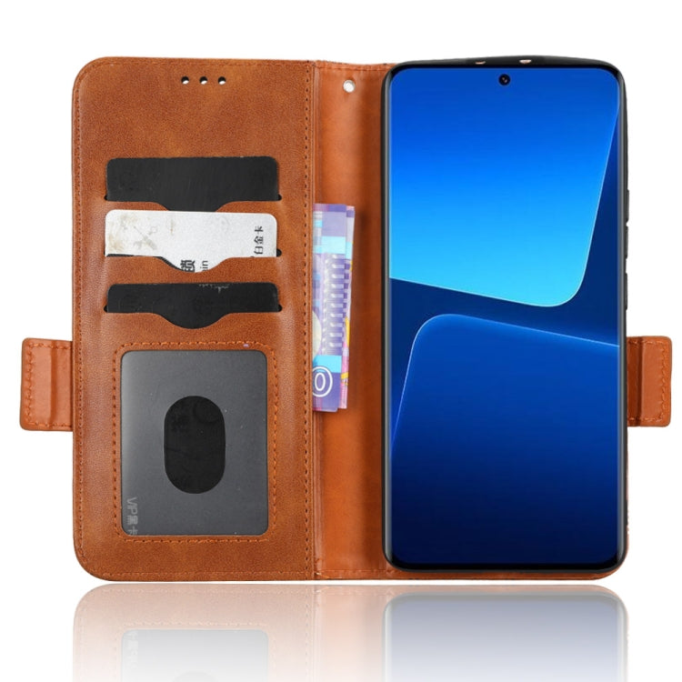 For Xiaomi 13 Symmetrical Triangle Leather Phone Case