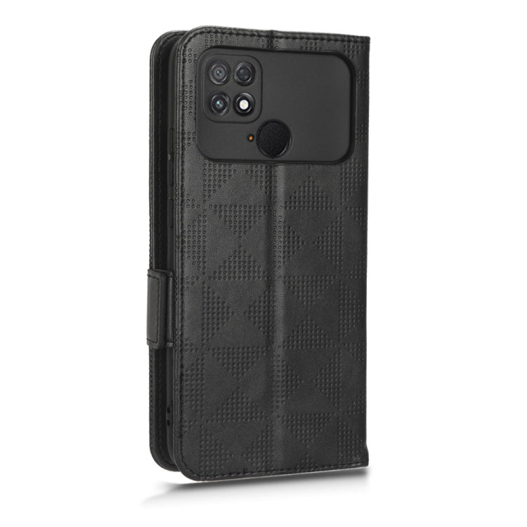 For Xiaomi Poco C40 Symmetrical Triangle Leather Phone Case