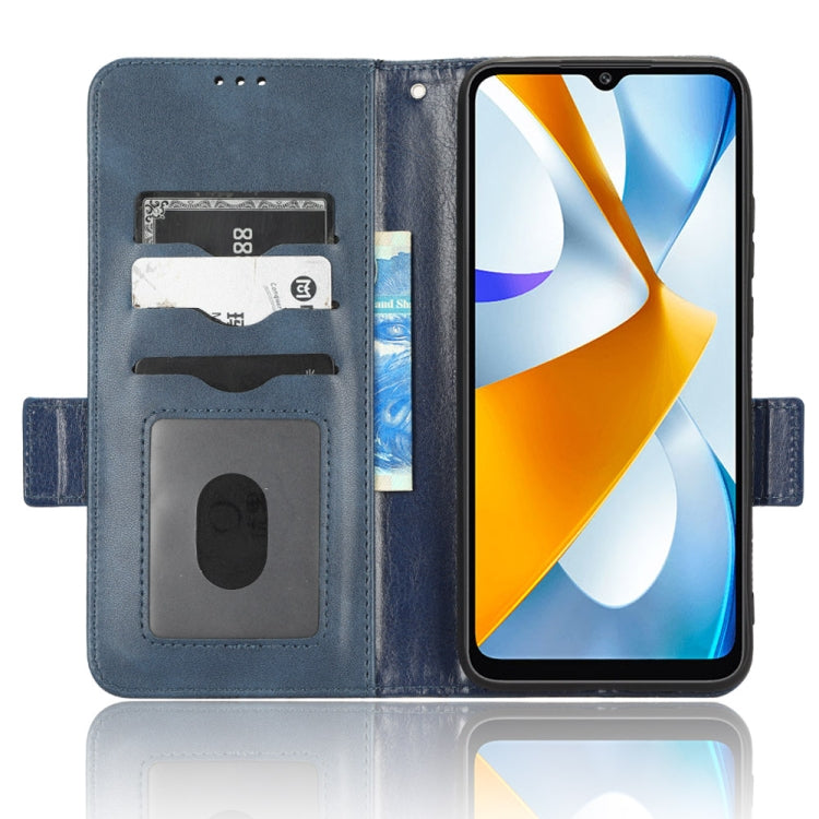 For Xiaomi Poco C40 Symmetrical Triangle Leather Phone Case