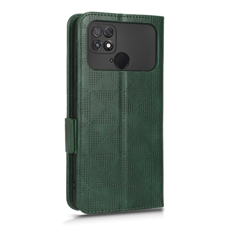 For Xiaomi Poco C40 Symmetrical Triangle Leather Phone Case