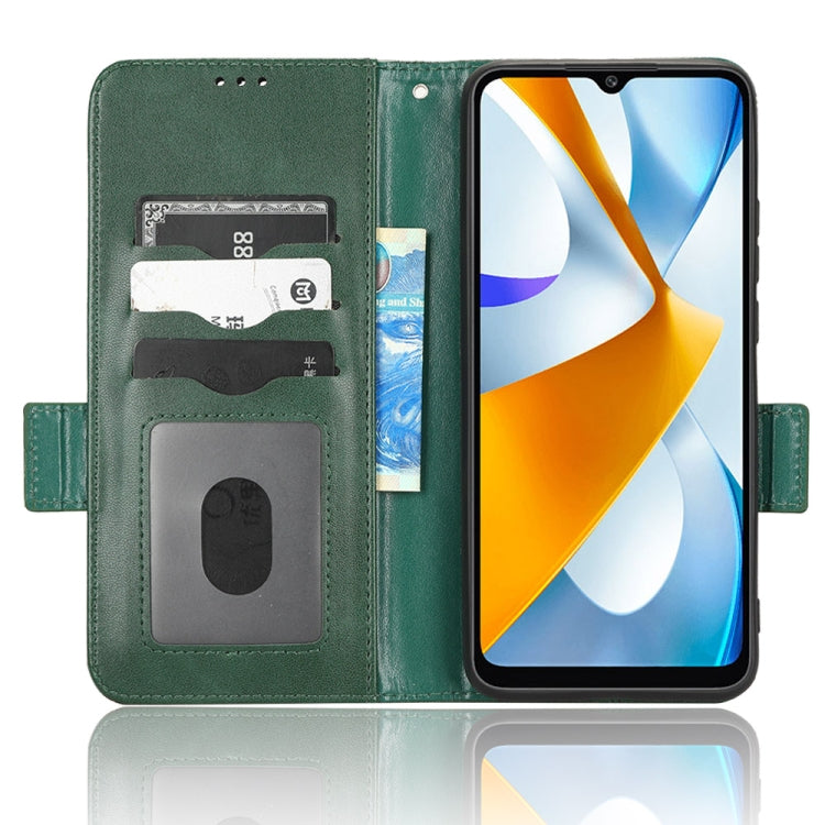 For Xiaomi Poco C40 Symmetrical Triangle Leather Phone Case