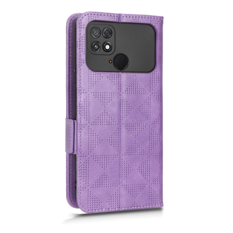 For Xiaomi Poco C40 Symmetrical Triangle Leather Phone Case