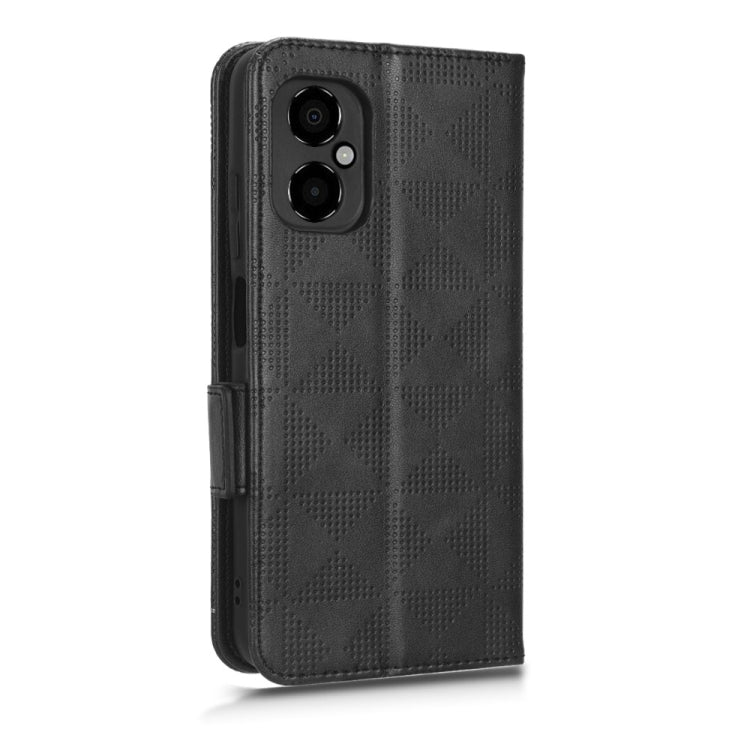 For Xiaomi Poco M4 5G Symmetrical Triangle Leather Phone Case