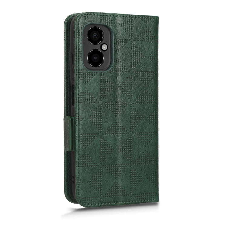 For Xiaomi Poco M4 5G Symmetrical Triangle Leather Phone Case