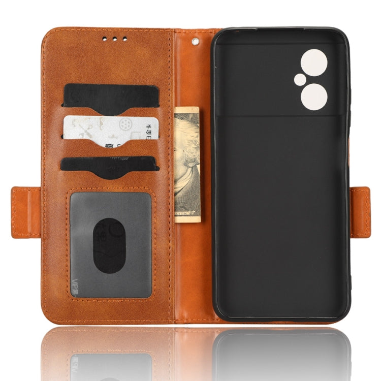 For Xiaomi Poco M4 5G Symmetrical Triangle Leather Phone Case