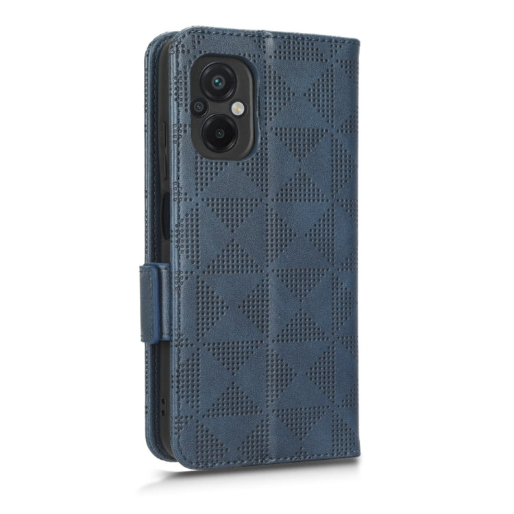 For Xiaomi Poco M5 4G Symmetrical Triangle Leather Phone Case