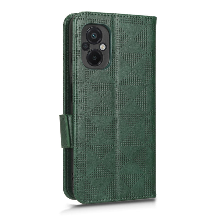 For Xiaomi Poco M5 4G Symmetrical Triangle Leather Phone Case