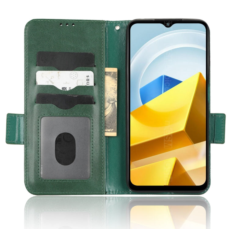 For Xiaomi Poco M5 4G Symmetrical Triangle Leather Phone Case