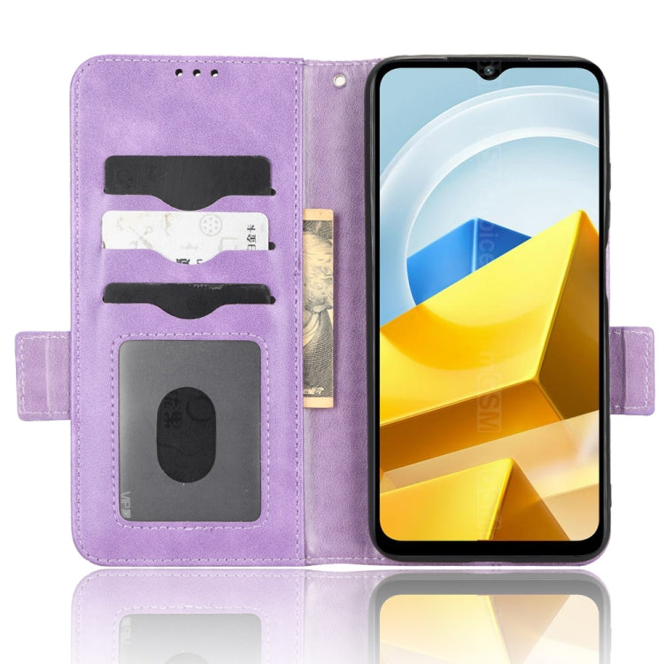 For Xiaomi Poco M5 4G Symmetrical Triangle Leather Phone Case