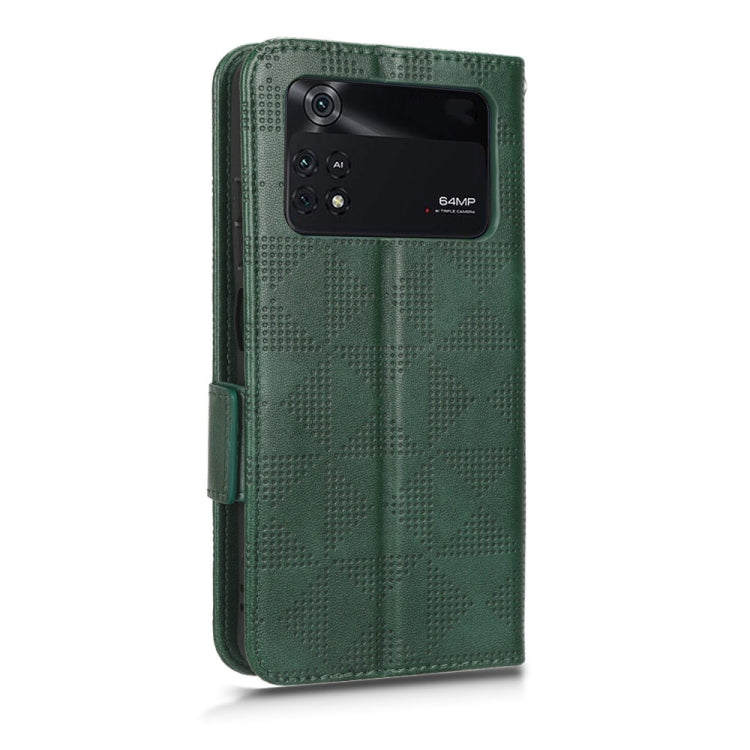 For Xiaomi Poco M4 Pro 4G Symmetrical Triangle Leather Phone Case