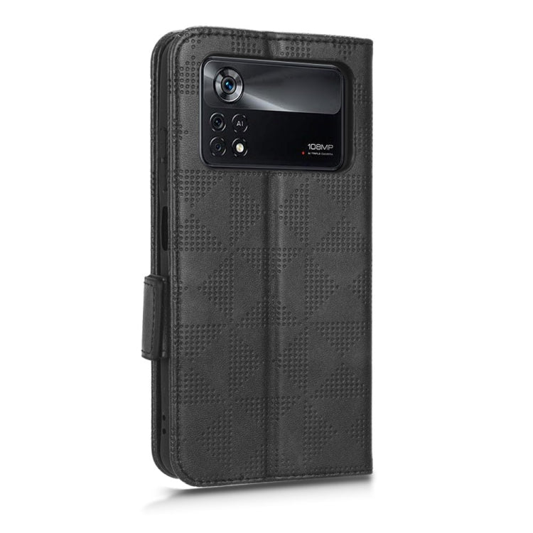 For Xiaomi Poco X4 Pro 5G Symmetrical Triangle Leather Phone Case