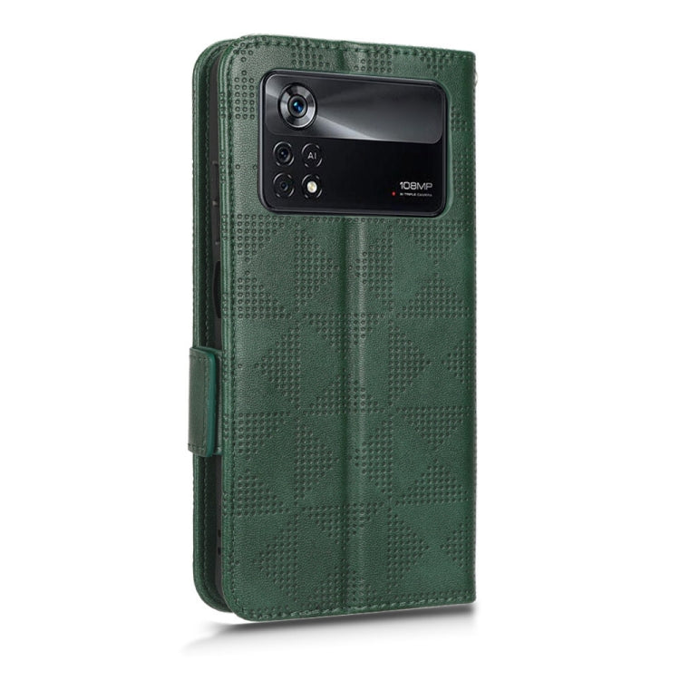 For Xiaomi Poco X4 Pro 5G Symmetrical Triangle Leather Phone Case