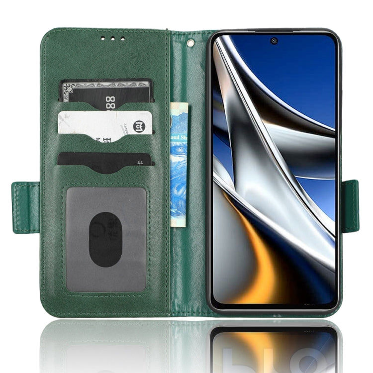 For Xiaomi Poco X4 Pro 5G Symmetrical Triangle Leather Phone Case