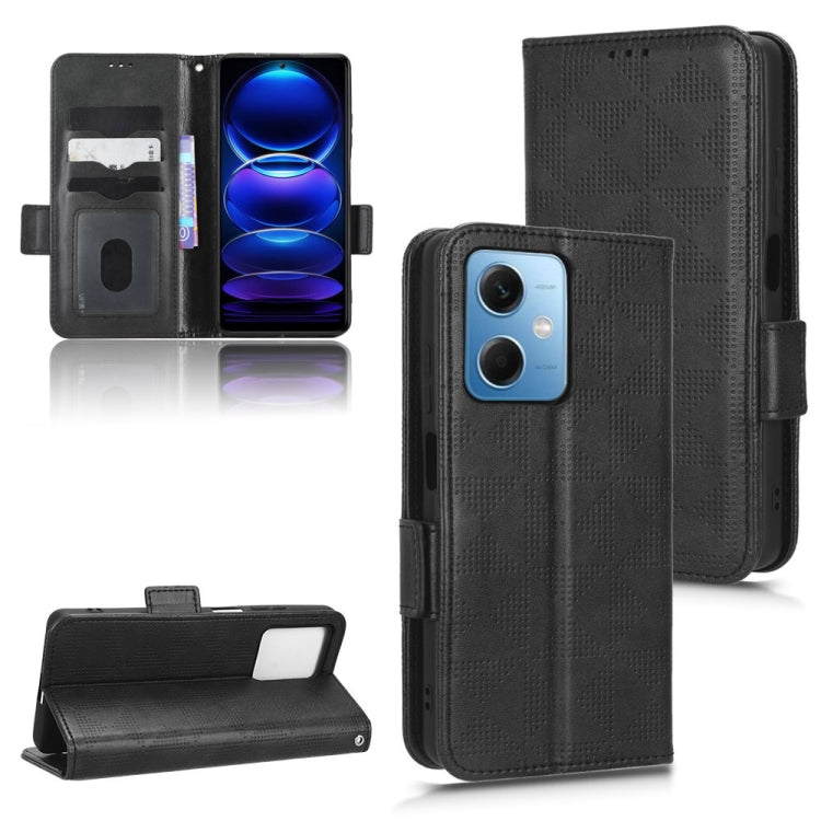 For Xiaomi Redmi Note 12 5G Global Symmetrical Triangle Leather Phone Case