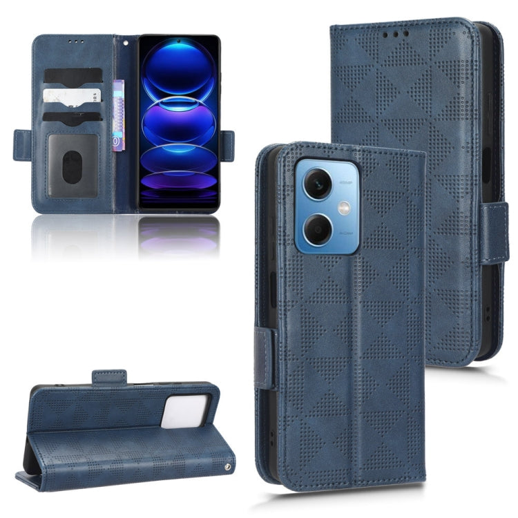 For Xiaomi Redmi Note 12 5G Global Symmetrical Triangle Leather Phone Case