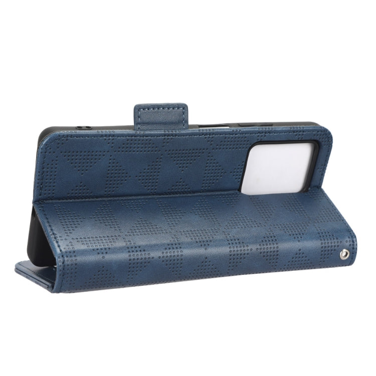 For Xiaomi Redmi Note 12 5G Global Symmetrical Triangle Leather Phone Case