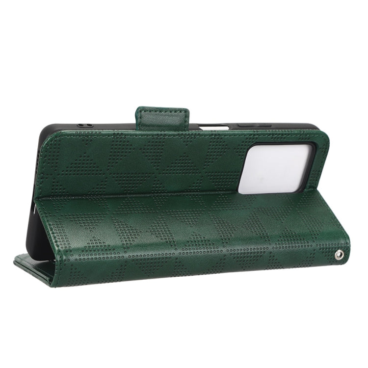 For Xiaomi Redmi Note 12 5G Global Symmetrical Triangle Leather Phone Case