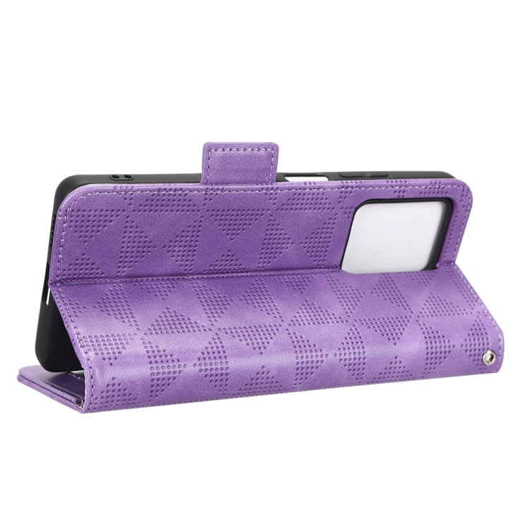 For Xiaomi Redmi Note 12 5G Global Symmetrical Triangle Leather Phone Case