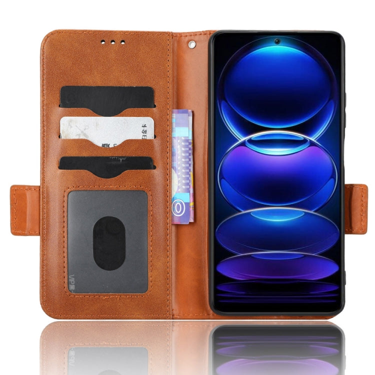 For Xiaomi Redmi Note 12 5G Global Symmetrical Triangle Leather Phone Case