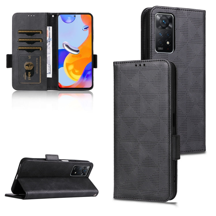For Xiaomi Redmi Note 11 Pro Global Symmetrical Triangle Leather Phone Case
