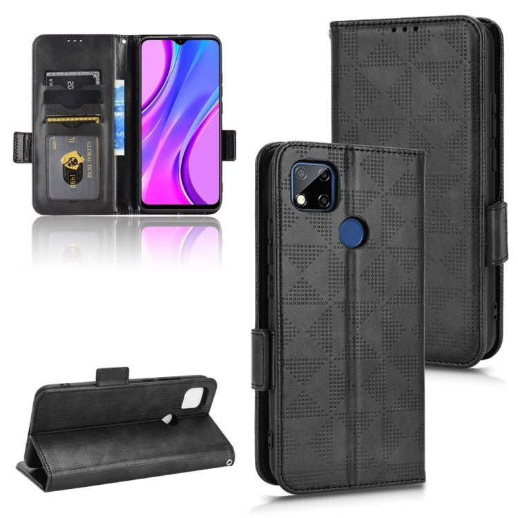 For Xiaomi Redmi 10A / 9C Symmetrical Triangle Leather Phone Case