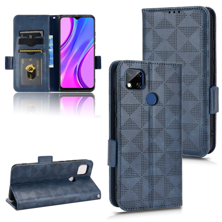 For Xiaomi Redmi 10A / 9C Symmetrical Triangle Leather Phone Case