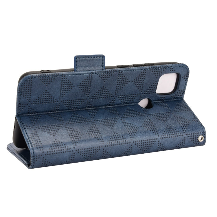 For Xiaomi Redmi 10A / 9C Symmetrical Triangle Leather Phone Case