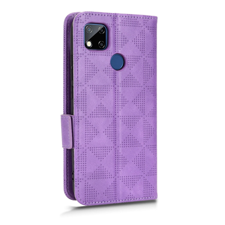 For Xiaomi Redmi 10A / 9C Symmetrical Triangle Leather Phone Case