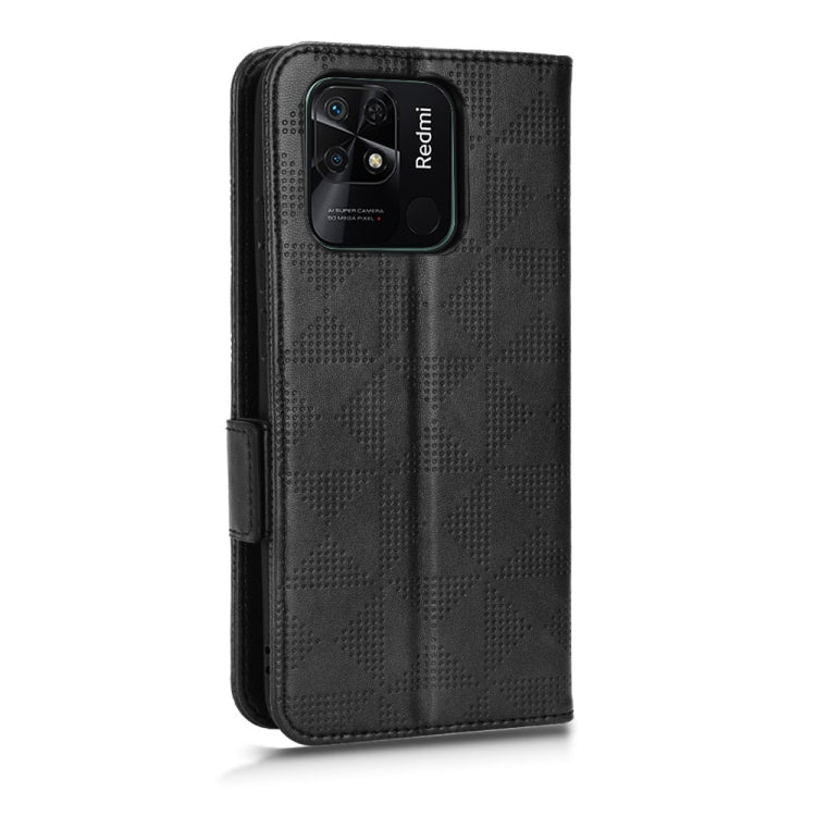 For Xiaomi Redmi 10C Symmetrical Triangle Leather Phone Case