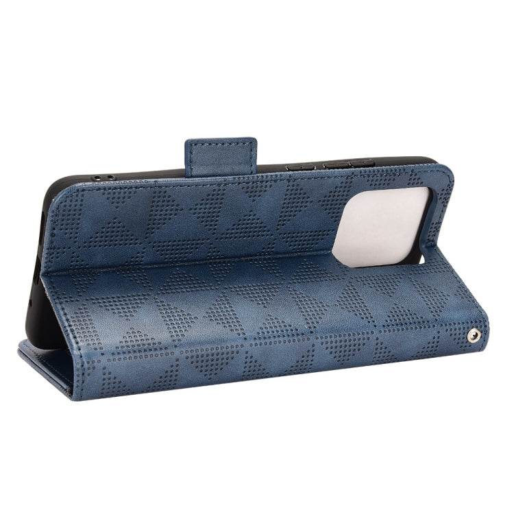 For Xiaomi Redmi 10C Symmetrical Triangle Leather Phone Case