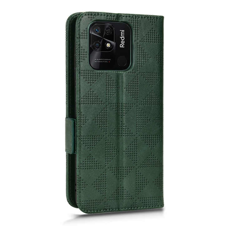For Xiaomi Redmi 10C Symmetrical Triangle Leather Phone Case